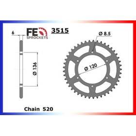 COURONNE ACIER SRX.600'86/97-SRZ.660'95/98 44 520