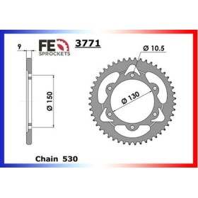 COURONNE ACIER FZR.600 '94/95 38 530