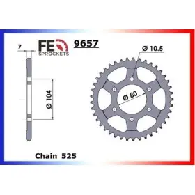 COURONNE ACIER ZZR.600 '05/08 39 525