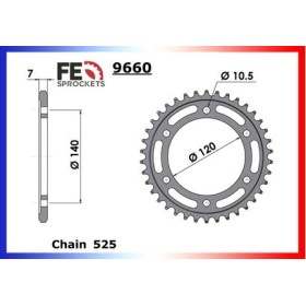 COURONNE ACIER ZX-6R.NINJA '95/97 45 525
