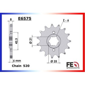 PIGNON YAM XT600.Z/T'83/86 14 520