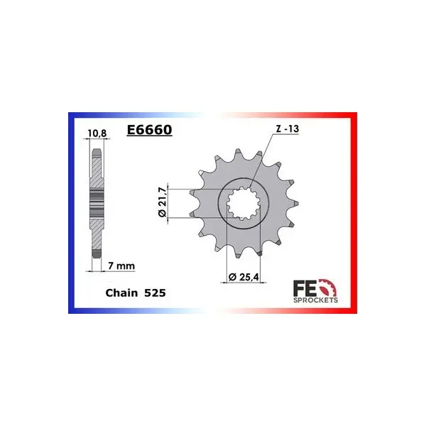 PIGNON PSB YAMAHA R6 '06/09 13 525