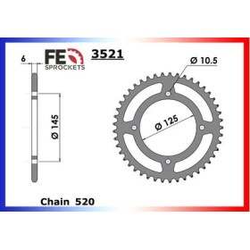 COURONNE ACIER XTZ.660.TENERE '91/98 43 520