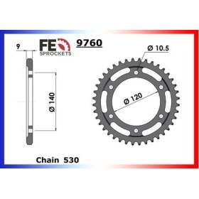 COURONNE ACIER COUR AC ZX.R.750 '89 38 530