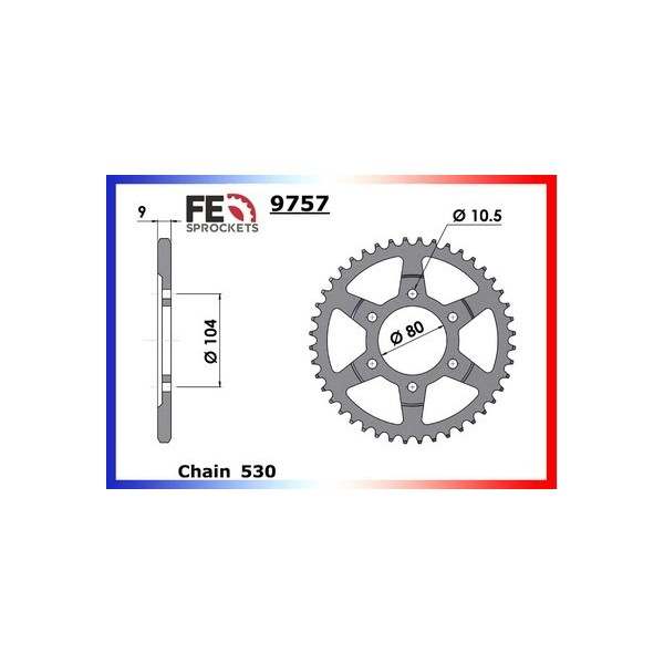 COURONNE ACIER COUR AC ZX.R.750 '90/95 43 530 