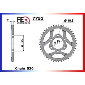 COURONNE ACIER COUR AC GSX750ESD/EFE 40 530