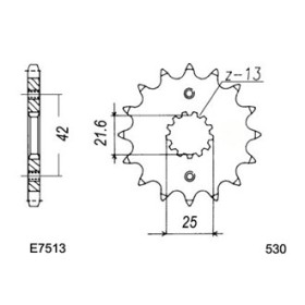 PIGNON Z750 BICYL. 76/78 15 530