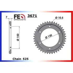 COURONNE ACIER YAM TRX.850 '96/00 38 525