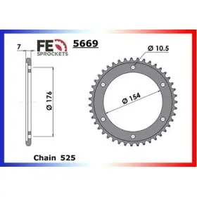 COURONNE ACIER VFR.800.CROSSRUNNER '15/16 43 525