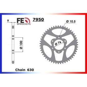 COURONNE ACIER COUR AC GSX1100/E/Z/ESD/EFE 39