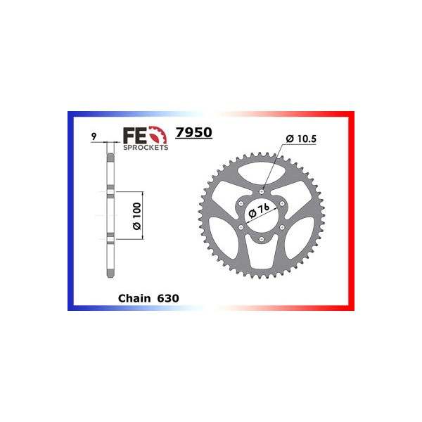 COURONNE ACIER COUR AC GSX1100/E/Z/ESD/EFE 39 