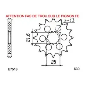 PIGNON P GS1000-GSX1100E'77/86 14 630