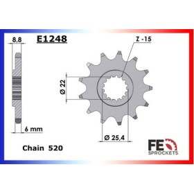PIGNON KTM 450/505/525 ATV'09/10 13 520