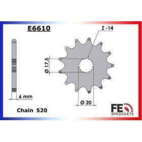 PIGNON PSB GAS-GAS 125 ENDURO '01/15 13 520