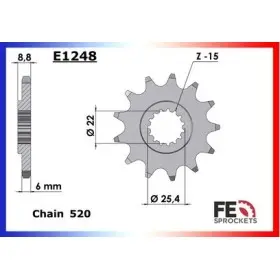 PIGNON BETA 250/350/450.RR '05/13 16 520