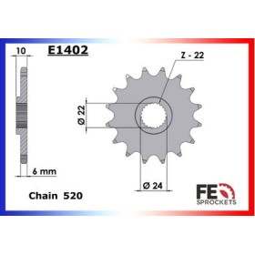 PIGNON BMW F.650'93/99,GS.650'00/04 11 520