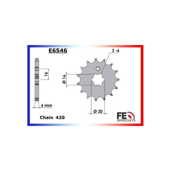 KIT CHAINE FE CHAPPY.50 '90/94 14X32 SR 