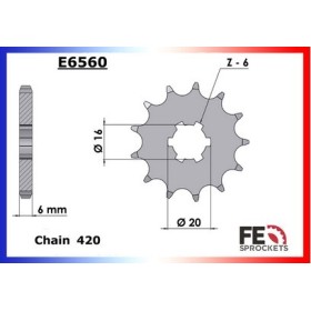 KIT CHAINE FE RD.80.LC '82 12X48 OR