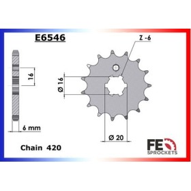KIT CHAINE FE FS.80.S '81/82 14X40 SR