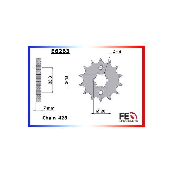 KIT CHAINE FE SR.125 '99/03 14X49 MXµ 