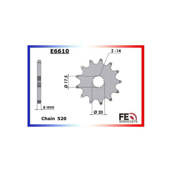 KIT CHAINE FE WR.125 '98 13X48 Rµ 