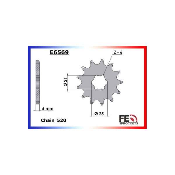 KIT CHAINE FE 125.BREEZE '92/04 12X32 MXµ 