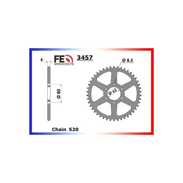 KIT CHAINE FE SR.250.SE '79/84 16X45 R*