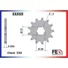 KIT CHAINE FE IT.250 '83 13X50 MX