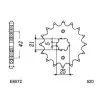 KIT CHAINE FE XV.250 V-STAR '08/16 16X45 Rµ