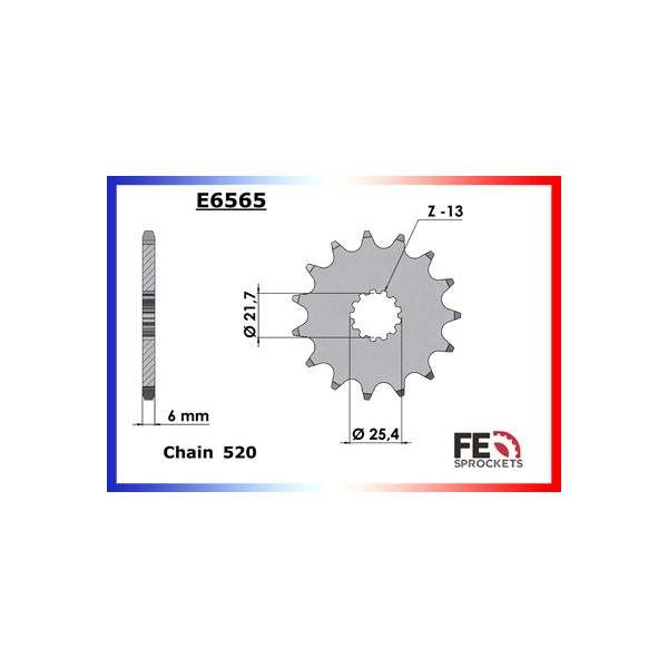 KIT CHAINE FE XT.400 '81/82 16X46 MXµ 