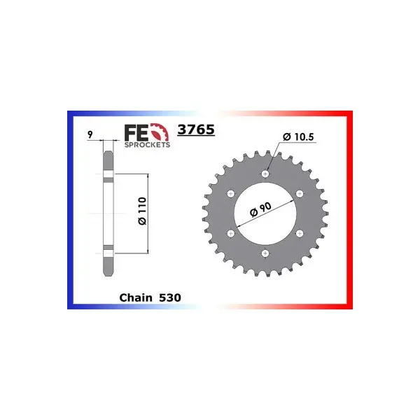 KIT CHAINE FE XS.650./SE '75/83 17X33 HR*