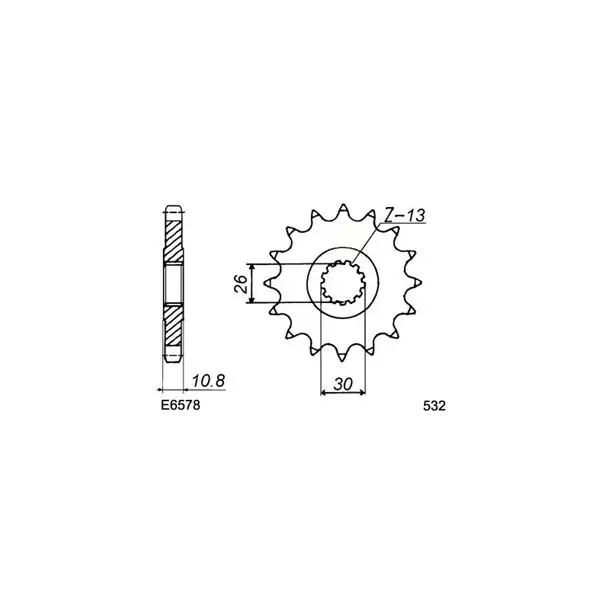 KIT CHAINE FE XJR.1200 '95/98 17X38 XWUR*