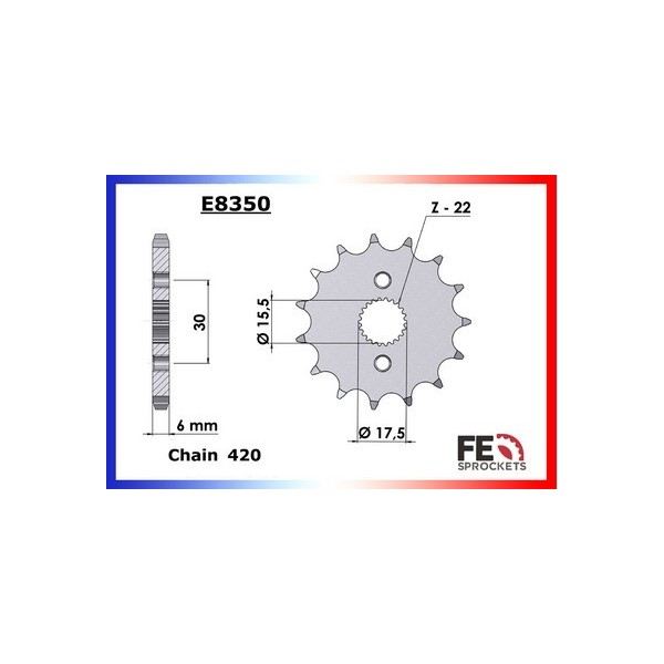 KIT CHAINE FE CRF.50 '04/16 14X37 R 