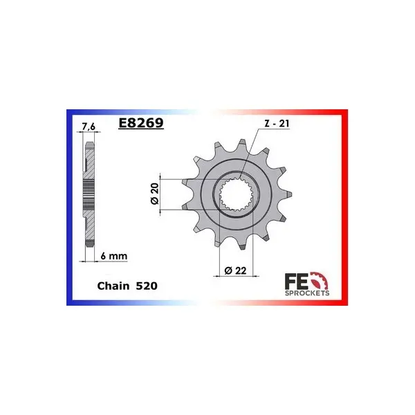 KIT CHAINE FE CRF.250.R '10 4T 13X48 Rµ