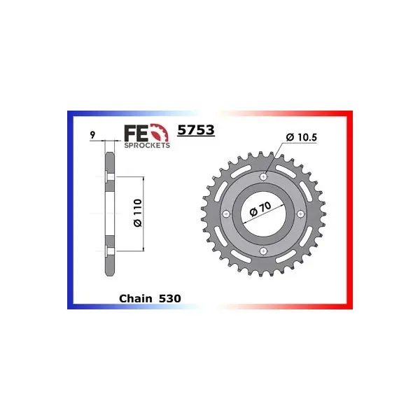 KIT CHAINE FE CB.400.TWIN '78/80 16X37 OR