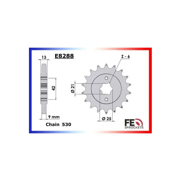 KIT CHAINE FE CB.500.F/K '72/77 17X34 RX/XW.SR