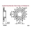 KIT CHAINE FE CR.500.RG/RH '86/87 14X51 RX/XW.SR