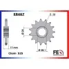 KIT CHAINE FE CBR.600 '97/98 15X43 RX/XW.SR*