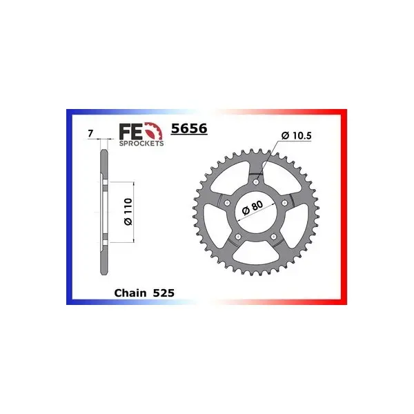 KIT CHAINE FE VT.600.C '88 16X44 RX/XW.SR*