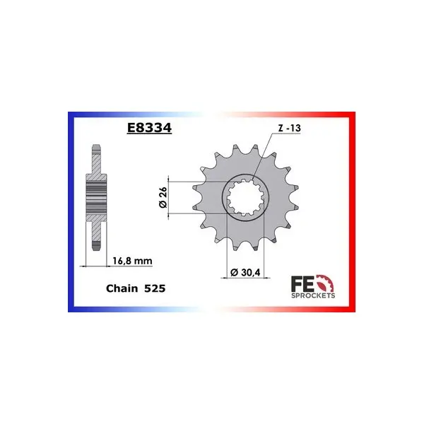 KIT CHAINE FE CBR.600 FS1 SPORT '01/02 16X46 XWUR