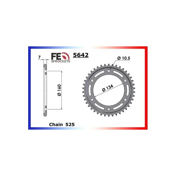 KIT CHAINE FE CBR.600 FS1 SPORT '01/02 16X46 XWUR