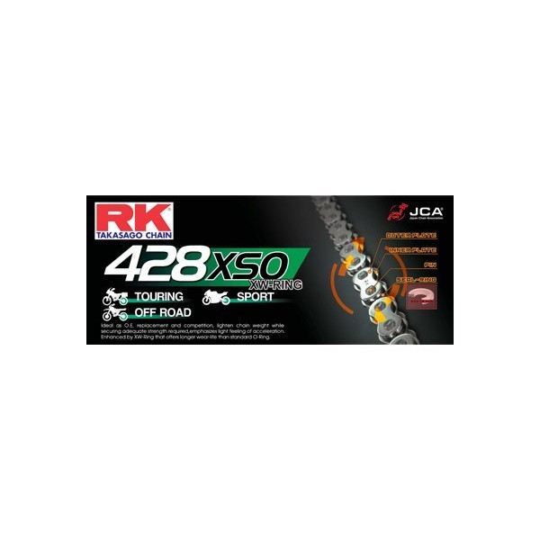 CHAINE RK 428XSO 128 MAILLONS 