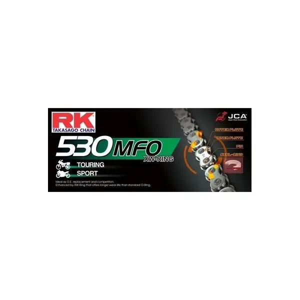 CHAINE RK 530MFO 114 MAILLONS