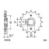 KIT CHAINE FE CB.650.SCC '82 17X38 RX/XW.SR