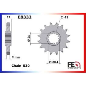 KIT CHAINE FE CBR.900.RR '92/95 16X42 RX/XW.SR*