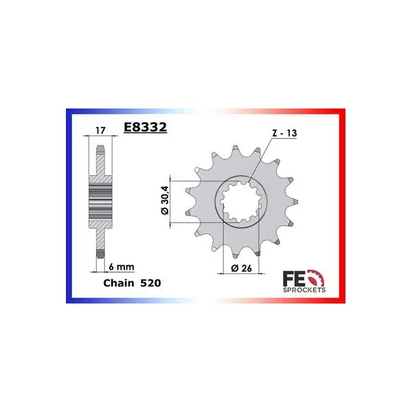 KIT CHAINE FE CBR.1000 '06/07 16X42 RU