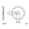 KIT CHAINE FE TS50ER '84/88 Automatique 12X49 MX