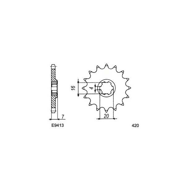 KIT CHAINE FE RMX.50 '98/03 12X50 OR 