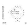 KIT CHAINE FE GT.80.E/RG.80 '81 14X43 R*