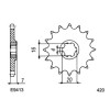 KIT CHAINE FE RM.80.X '86/88 Ptes Roue 14X50 HR* 